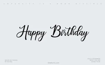 Happy Birthday Font