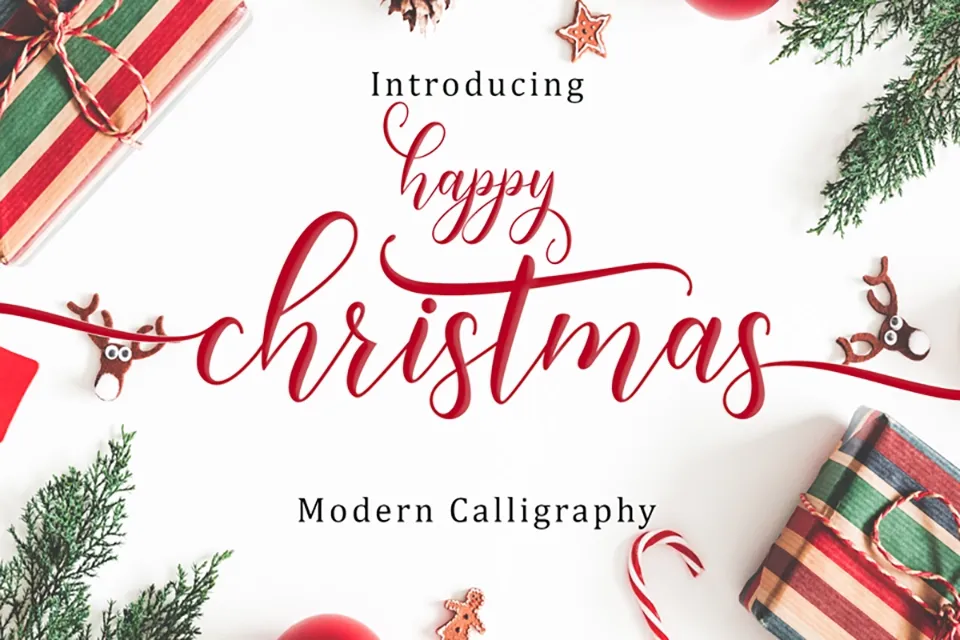 Happy Christmas Font
