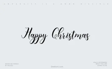 Happy Christmas Font