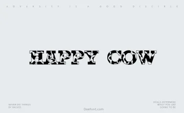 Happy Cow Font