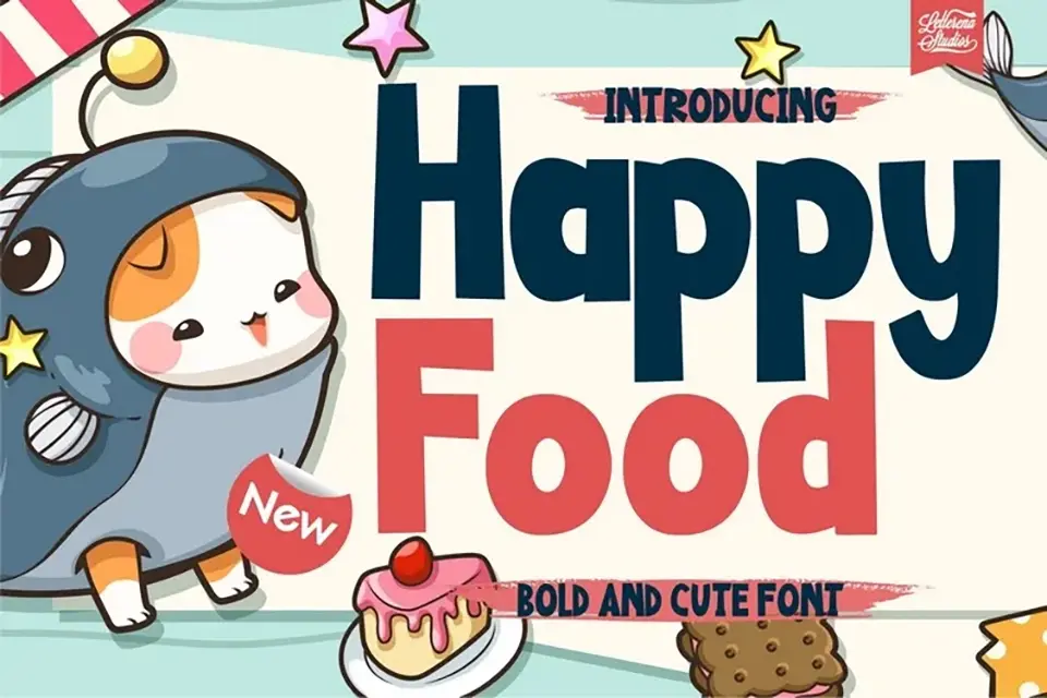 Happy Food Font