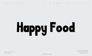 Happy Food Font