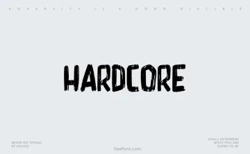 Hardcore Font