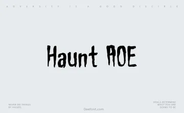 Haunt AOE Font