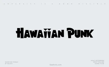 Hawaiian Punk Font