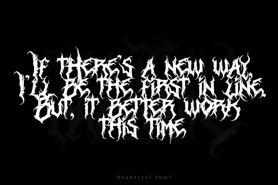 Heartless Font