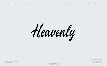 Heavenly Font
