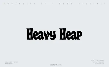 Heavy Heap Font