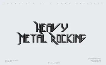 Heavy Metal Rocking Font