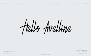 Hello Avelline Font