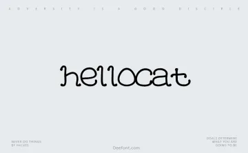 HelloCat Font