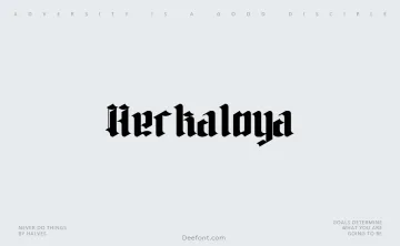 Herkaloya Font