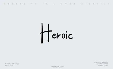Heroic Font