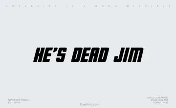 He’s Dead Jim Font