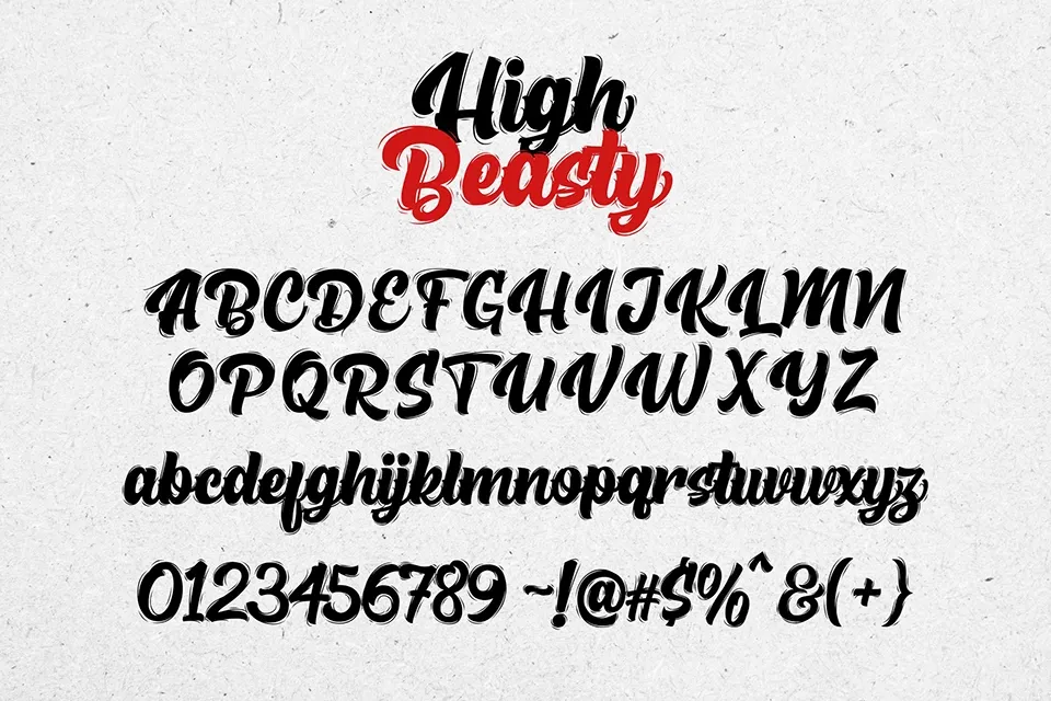 High Beasty Font