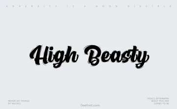 High Beasty Font