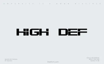 High Def Font