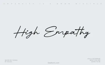 High Empathy Font