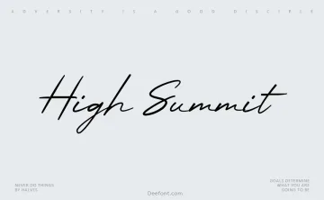 High Summit Font