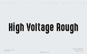 High Voltage Rough Font