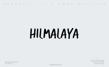 Hilmalaya Font