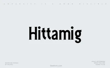 Hittamig Font