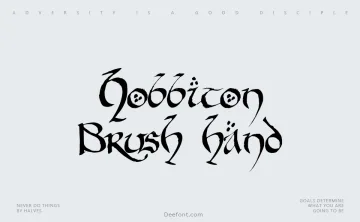 Hobbiton Brush hand Font