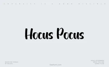 Hocus Pocus Script Font