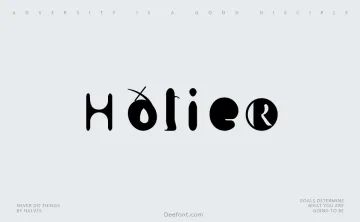 Holier Font