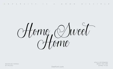 Home Sweet Home Font