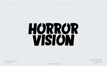 Horror Vision Font