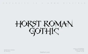 Horst Roman Gothic Font