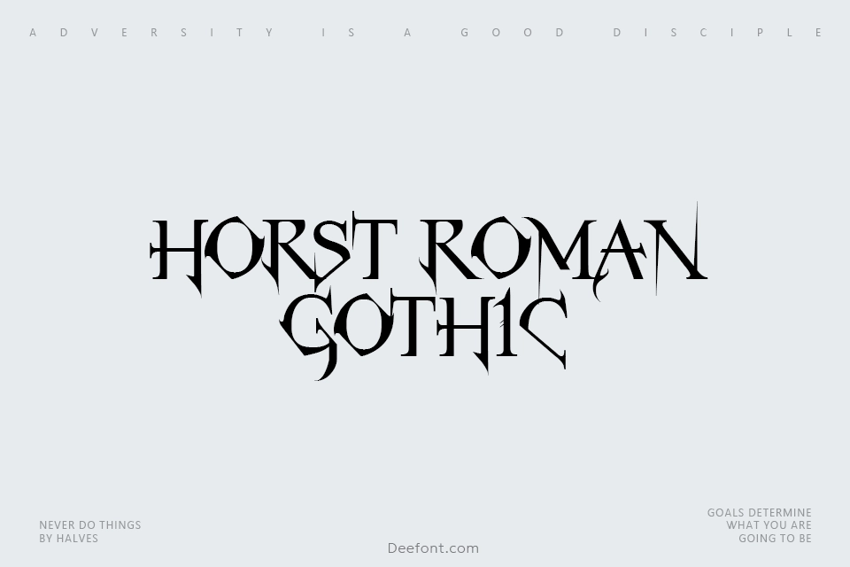 Horst Roman Gothic Font
