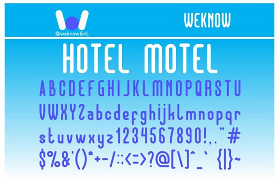 Hotel Motel Font
