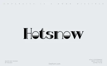 Hotsnow Font
