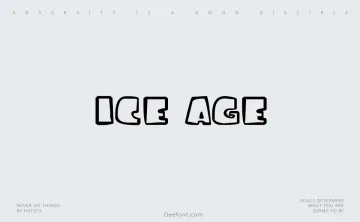 Ice Age Font