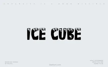 Ice Cube Font