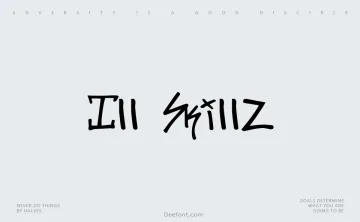 Ill Skillz Font