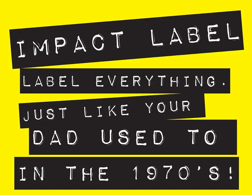 Impact Label Font