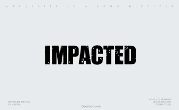 Impacted Font