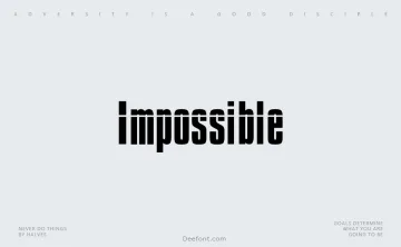 Impossible Font