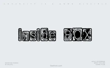 Inside Box Font
