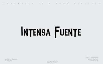 Intensa Fuente Font