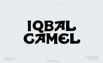 Iqbal Camel Font