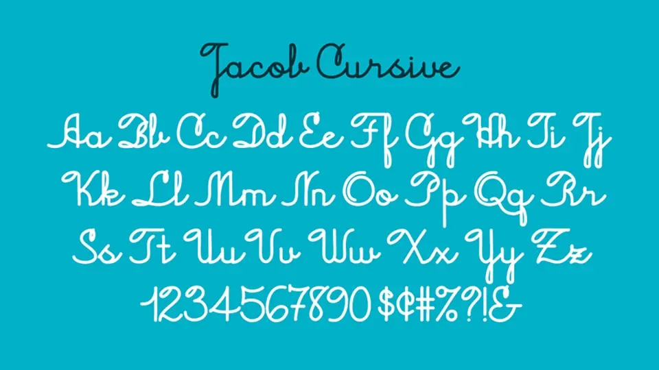 Jacob Cursive Font