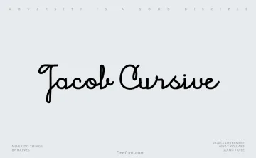 Jacob Cursive Font
