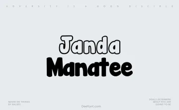 Janda Manatee Font