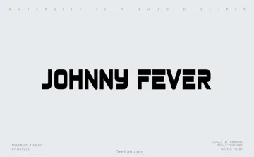 Johnny Fever Font