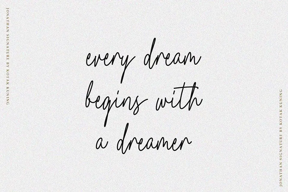 Jonathan Signature Font