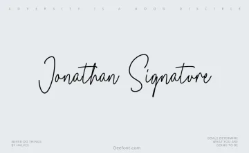 Jonathan Signature Font